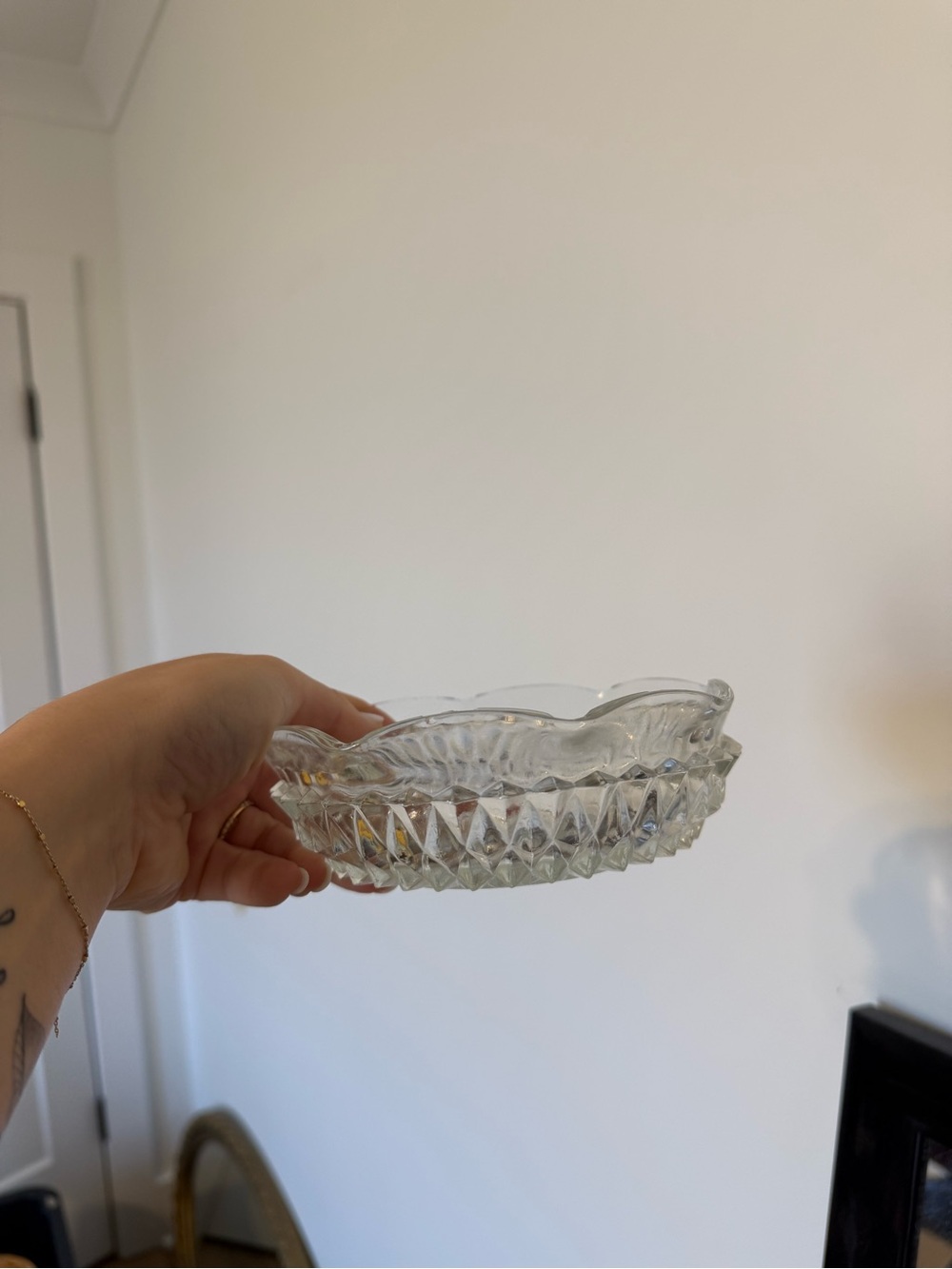 Crystal Cut Glass Trinket/Candy Dish